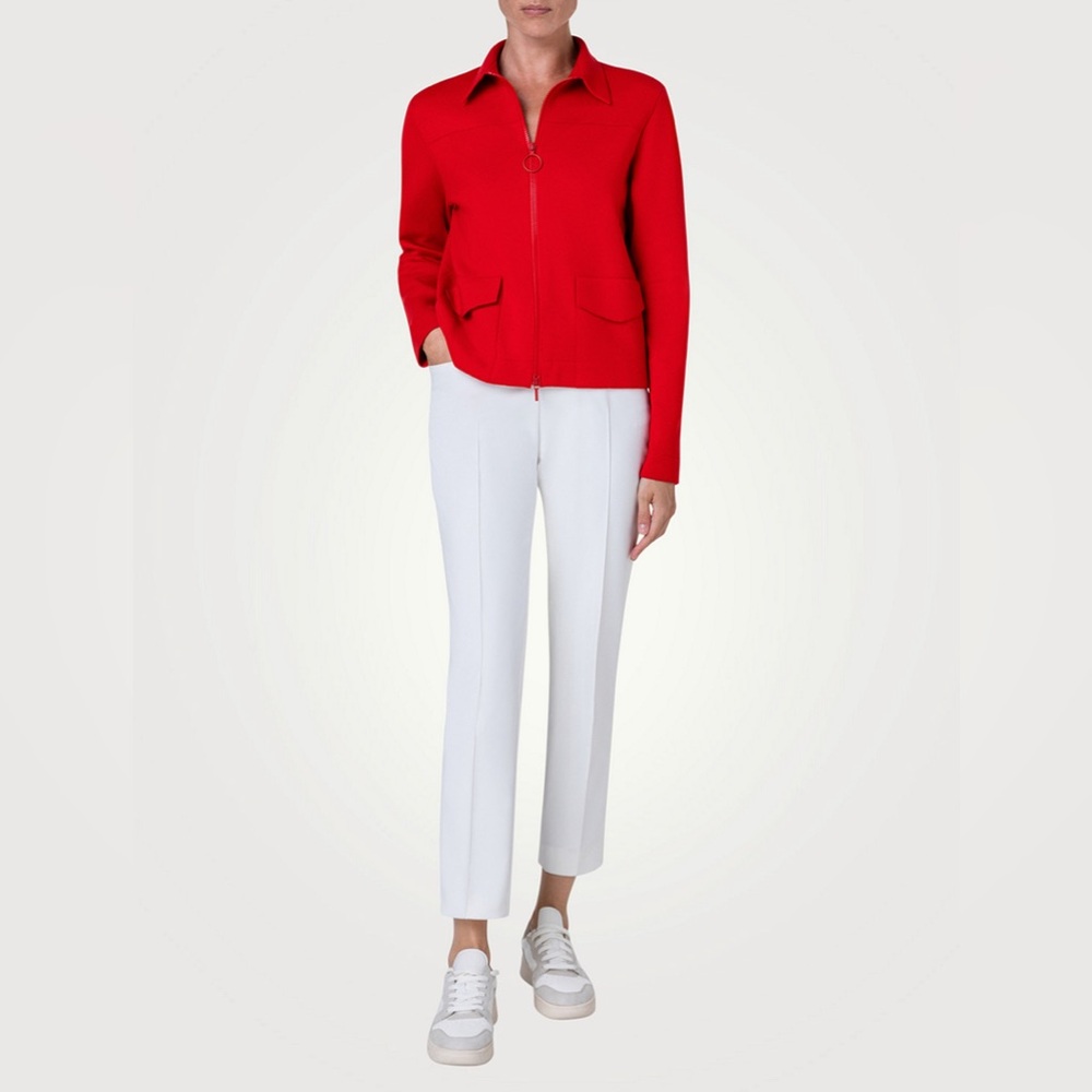 Vintage Akris Punto Cropped Red Jacket